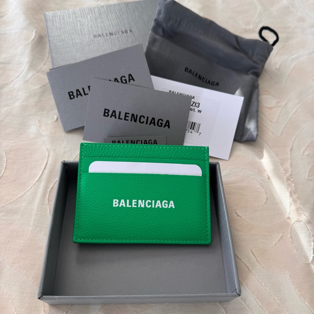 Balenciaga Green Card Holder